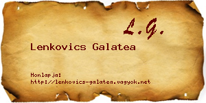 Lenkovics Galatea névjegykártya